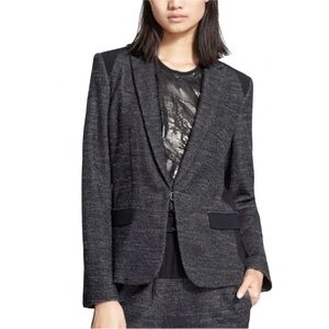 Rag & Bone ‘Howard’ Charcoal Tweed Wool Blend Blazer